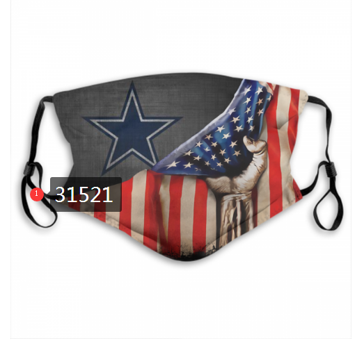 NFL 2020 Dallas Cowboys #65 Dust mask with filter